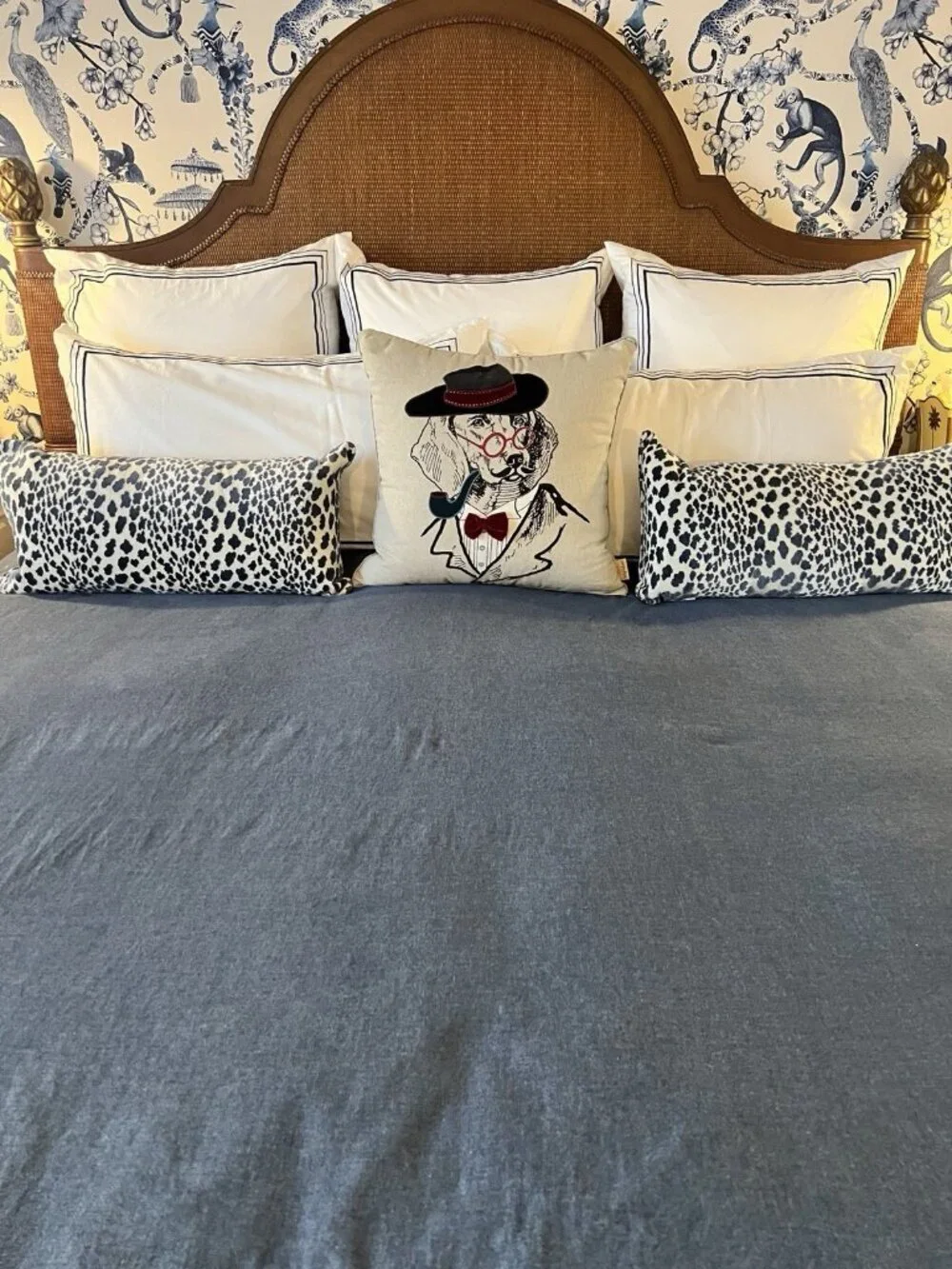 DENIM BLUE iKEA Duvet Cover QUEEN/FULL Cotton Chambray 100% Cotton 83